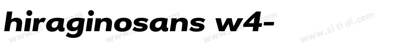 hiraginosans w4字体转换